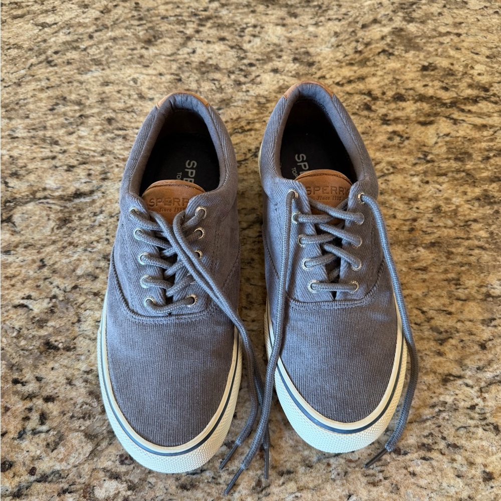 Sperry Men's Gray Canvas Sneakers